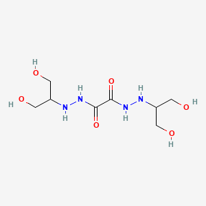 molecular formula C8H18N4O6 B12000836 Oxalic acid, bis(2-(2-hydroxy-1-(hydroxymethyl)ethyl)hydrazide) 