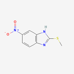 molecular formula C8H7N3O2S B12000867 2-(methylthio)-5-nitro-1H-benzimidazole 