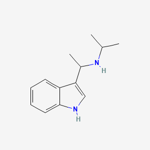 molecular formula C13H18N2 B12000870 n-[1-(1h-Indol-3-yl)ethyl]propan-2-amine CAS No. 20851-21-2
