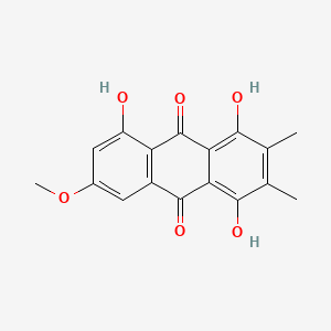 molecular formula C17H14O6 B1200090 Ventinone A CAS No. 73726-67-7