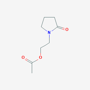 molecular formula C8H13NO3 B12000914 2-(2-Oxopyrrolidin-1-yl)ethyl acetate CAS No. 52580-83-3