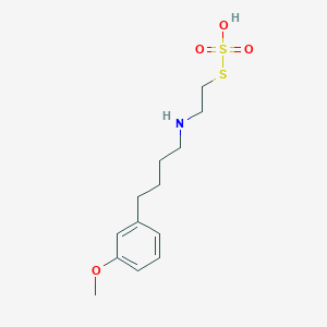 molecular formula C13H21NO4S2 B12000987 S-2-((4-(m-Methoxyphenyl)butyl)amino)ethyl thiosulfate CAS No. 21224-55-5