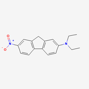 molecular formula C17H18N2O2 B12001007 N,N-diethyl-7-nitro-9H-fluoren-2-amine 