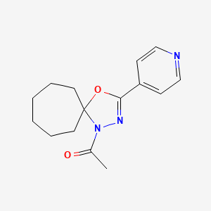 1-(3-Pyridin-4-yl-4-oxa-1,2-diaza-spiro[4.6]undec-2-en-1-yl)-ethanone