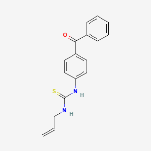 molecular formula C17H16N2OS B12001029 N-allyl-N'-(4-benzoylphenyl)thiourea 