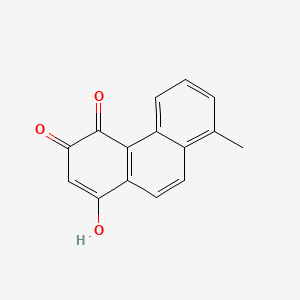 molecular formula C15H10O3 B1200105 3-Hydroxy-8-methyl-1,4-phenanthrenedione 