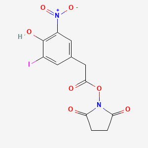 molecular formula C12H9IN2O7 B1200108 NIP-O-succinimide 