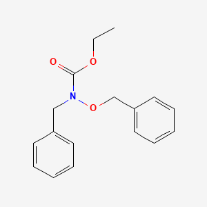 molecular formula C17H19NO3 B12001148 Carbamic acid, (phenylmethoxy)(phenylmethyl)-, ethyl ester CAS No. 1867-23-8