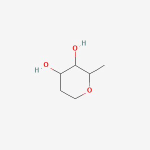 molecular formula C6H12O3 B12001152 Hexitol, 1,5-anhydro-2,6-dideoxy- CAS No. 53951-42-1