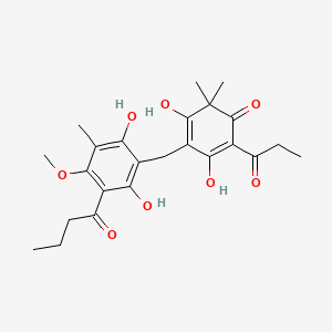 molecular formula C24H30O8 B1200116 Aspidin PB CAS No. 199468-66-1