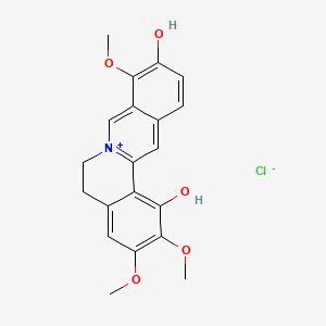 molecular formula C20H20ClNO5 B1200123 Dehydrocapaurimine CAS No. 57499-40-8