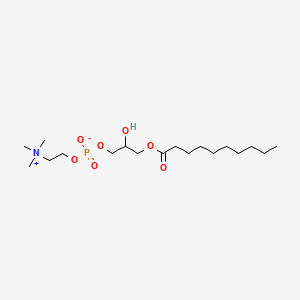 molecular formula C18H38NO7P B1200132 1-decanoyl-sn-glycero-3-phosphocholine CAS No. 13757-83-0