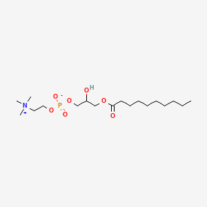 molecular formula C18H38NO7P B1200132 1-O-Decylpropanediyl-3-phosphorylcholine CAS No. 13757-83-0