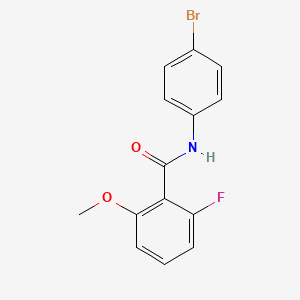molecular formula C14H11BrFNO2 B12001325 N-(4-bromophenyl)-2-fluoro-6-methoxybenzamide CAS No. 883791-51-3