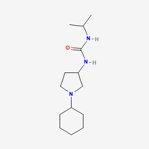 molecular formula C14H27N3O B12001369 Urea, 1-(1-cyclohexyl-3-pyrrolidinyl)-3-isopropyl- CAS No. 19985-20-7
