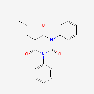 molecular formula C20H20N2O3 B12001377 Barbituric acid, 5-butyl-1,3-diphenyl- CAS No. 745-34-6
