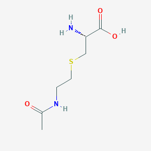molecular formula C7H14N2O3S B1200138 L-Cysteine, S-(2-(acetylamino)ethyl)- CAS No. 20662-33-3