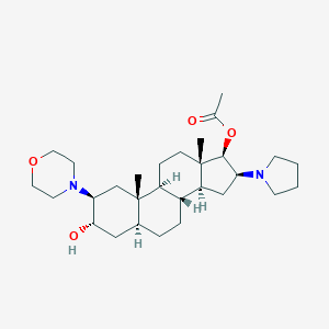 (2b,3a,5a,16b,17b)-17-Acetoxy-3-hydroxy-2-(4-morpholinyl)-16-(1-pyrrolidinyl)androstane