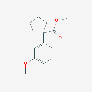 molecular formula C14H18O3 B12001402 Methyl 1-(3-methoxyphenyl)cyclopentanecarboxylate 