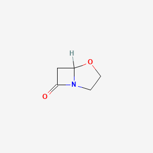 molecular formula C5H7NO2 B1200142 4-Oxa-1-azabicyclo(3.2.0)heptan-7-one CAS No. 64341-46-4