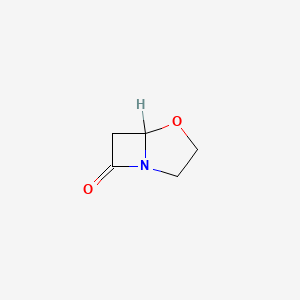 molecular formula C5H7NO2 B1200142 4-Oxa-1-azabicyclo[3.2.0]heptan-7-one CAS No. 64341-46-4