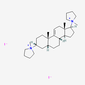 3,17-Dipyrrolidin-1'-yl-5-delta(9,11)-androstene dimethiodide