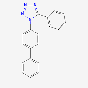 molecular formula C19H14N4 B12001459 1-biphenyl-4-yl-5-phenyl-1H-tetrazole 