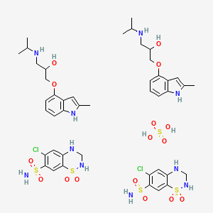 Mepindolol sulphate and hydrochlorothiazide