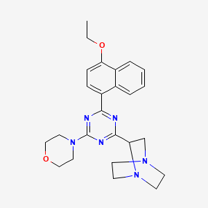 molecular formula C25H30N6O2 B1200148 Denmt CAS No. 110383-50-1