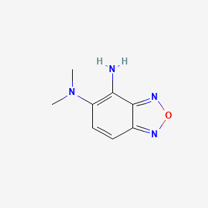 molecular formula C8H10N4O B1200156 N5,N5-dimethylbenzo[c][1,2,5]oxadiazole-4,5-diamine 