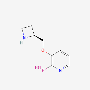 2-Fluoro-3-(2S-azetidinylmethoxy)pyridine, F-18