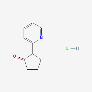 molecular formula C10H12ClNO B12001639 2-(Pyridin-2-yl)cyclopentan-1-one hydrochloride 