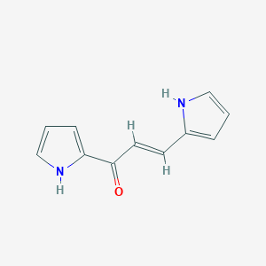 molecular formula C11H10N2O B12001673 1,3-Di(1H-pyrrol-2-yl)prop-2-en-1-one 