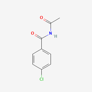 molecular formula C9H8ClNO2 B12001701 Benzamide, N-acetyl-4-chloro- CAS No. 30334-17-9