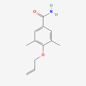 molecular formula C12H15NO2 B12001727 Benzamide, 4-allyloxy-3,5-dimethyl- CAS No. 7192-65-6