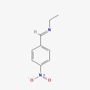 molecular formula C9H10N2O2 B12001735 (E)-N-Ethyl-1-(4-nitrophenyl)methanimine CAS No. 25105-58-2