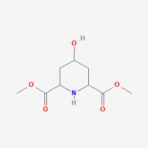 molecular formula C9H15NO5 B12001833 Dimethyl 4-hydroxy-2,6-piperidinedicarboxylate 