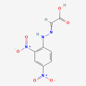 molecular formula C8H6N4O6 B1200188 Glyoxylate 2,4-dinitrophenylhydrazone CAS No. 3158-42-7