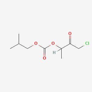 molecular formula C9H15ClO4 B1200189 2-Isobutyl-3-oxo-4-chloro-2-butylcarbonate CAS No. 81652-49-5