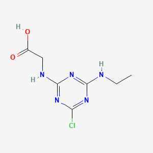 molecular formula C7H10ClN5O2 B1200195 Eglinazine CAS No. 68228-19-3