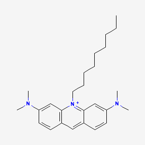 molecular formula C26H38N3+ B1200200 3,6-Bis(dimethylamino)-10-nonylacridinium CAS No. 78125-98-1
