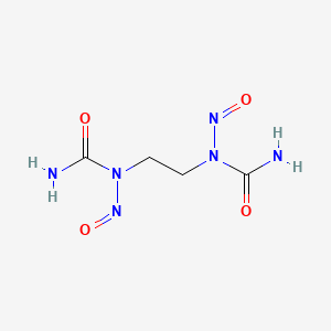 molecular formula C4H8N6O4 B1200201 1,1-Ethylenebis(1-nitrosourea) CAS No. 49606-40-8