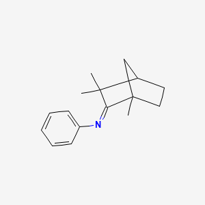 molecular formula C16H21N B12002013 (2Z)-1,3,3-Trimethyl-N-phenylbicyclo[2.2.1]heptan-2-imine CAS No. 89929-53-3