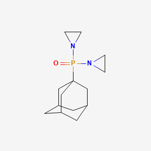 molecular formula C14H23N2OP B1200203 N,N'-Bis(ethylene)-P-(1-adamantyl)phosphonic diamide CAS No. 64693-33-0