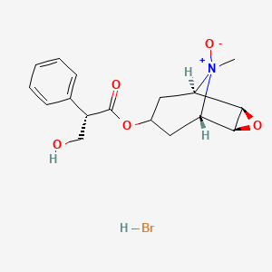 molecular formula C17H22BrNO5 B1200205 Scopolamine N-oxide hydrobromide CAS No. 6106-81-6