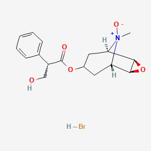 molecular formula C17H21NO5 B1200205 Scopolamine N-oxide hydrobromide CAS No. 6106-81-6