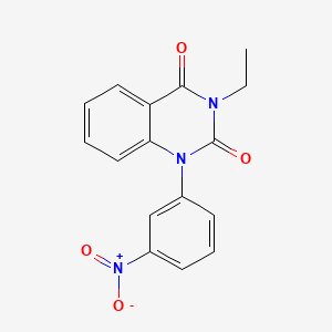 molecular formula C16H13N3O4 B1200208 Nitraquazone CAS No. 56739-21-0