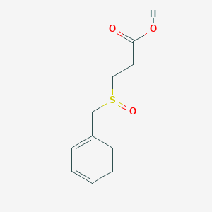molecular formula C10H12O3S B12002104 3-(Phenylmethanesulfinyl)propanoic acid CAS No. 6058-80-6