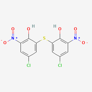 molecular formula C12H6Cl2N2O6S B1200212 Phenol, 2,2'-thiobis[4-chloro-6-nitro- CAS No. 852-20-0