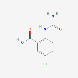 molecular formula C8H7ClN2O3 B12002154 2-[(Aminocarbonyl)amino]-5-chlorobenzoic acid 
